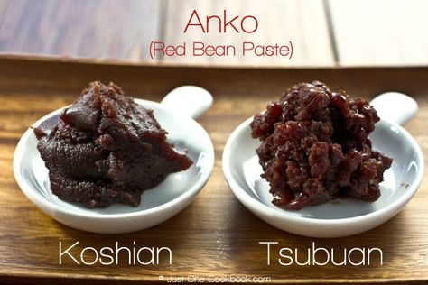 Anko, a sweet red bean paste, that can be added to various pastries or covered with mochi for a delicious treat. Red Bean Soup, Sweet Red Bean Paste, Just One Cookbook, Azuki Bean, Adzuki Beans, Easy Japanese Recipes, Sweet Red Bean, Paste Recipe, Red Bean Paste