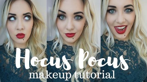 A makeup tutorial for those who need a last minute option, easy makeup, but iconic outcome! Hocus Pocus Makeup Sarah, Sarah Sanderson Nails, Sarah Hocus Pocus Makeup, Sarah Sanderson Makeup Tutorial, Sanderson Sister Makeup, Sarah Sanderson Costume Diy, Sarah Sanderson Makeup, Sanderson Sisters Costumes Diy, Hocus Pocus Makeup