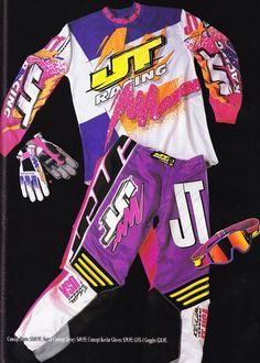 90s Motocross, Kevlar Gloves, Motocross Gear, Sports Wear Fashion, Jersey Uniform, Hipster Looks, Custom Helmets, Racing Shirts, Bike Gear