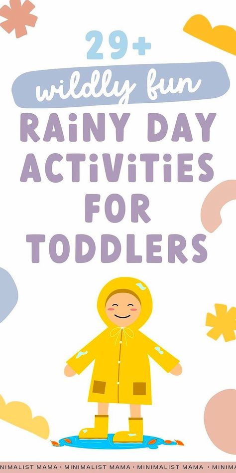 Searching for fun and easy preschool activities and toddler activities for your little ones? These rainy day toddler activities are are both indoor & outdoor ideas! (Great summer activities for kids & toddler fun/toddler play here! Plus great calming activities and outdoor play for toddlers)