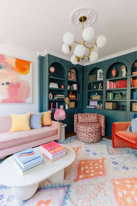 Vibrant Living Room, Loft Studio, Colourful Living Room, Dream Wall, Living Room Inspo, Home N Decor, A Living Room, Colorful Interiors, Room Inspo