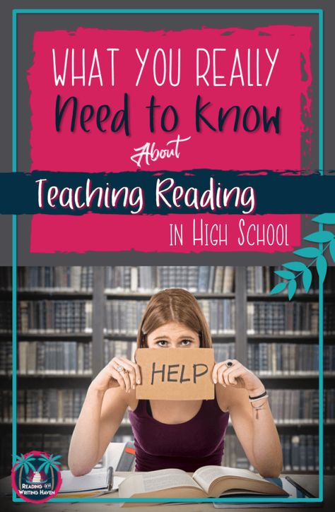 How To Teach Reading, High School Help, High School Reading, Teaching High School English, Teach Reading, Secondary Classroom, Secondary Teacher, Middle School Reading, High School Ela