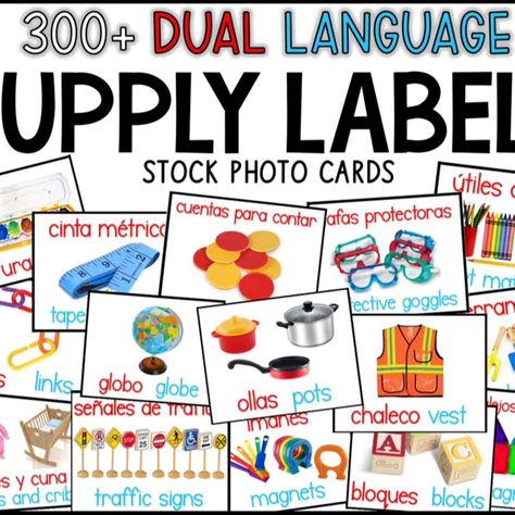 ☺️ Want 25% Off?? There's still time! Link in bio. Swipe 👉 for a peek of my products. Shelf Labels, Classroom Shelves, Supply Labels, Math Manipulatives, Classroom Labels, Dual Language, Music And Movement, Dramatic Play, School Classroom