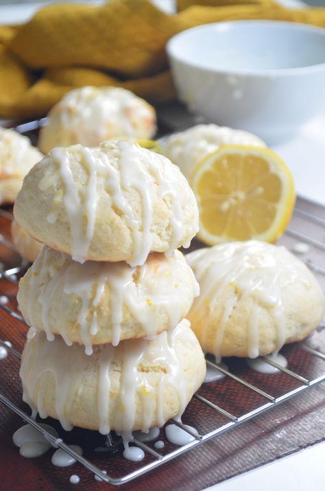 The BEST Lemon Ricotta Cookie All Recipes Ricotta Cookies, Italian Lemon Ricotta Cookies, Best Lemon Ricotta Cookies, Lemon Bites Recipe, Lemon Ricotta Christmas Cookies, Giada Lemon Ricotta Cookies, Soft Italian Ricotta Christmas Cookies, Pepper Cookies Recipe, Ricotta Cookies With Lemon Glaze