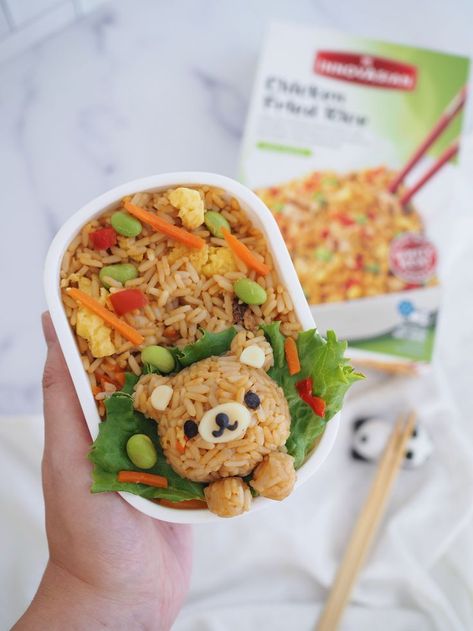 @betweenspoonfuls says everything tastes better in a bento box and we have to agree! Especially with InnovAsian Chicken Fried Rice shaped into the cutest bear. Another thing we can agree with? This pro-tip he also shared: “Use white cheese and seaweed to bring your fried rice bear to life! Don't have a rice mold? Use plastic wrap to help hand mold the rice." Chicken Froed Rice, Rice Mold, Plant Based Diet Meal Plan, Bear Recipes, Pork Fried Rice, Sweet Sour Chicken, White Cheese, Chicken Fried Rice, Chicken Fried