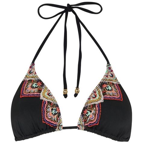 Womens Bikinis PilyQ San Sebastian Black Triangle Bikini Top ($42) ❤ liked on Polyvore featuring swimwear, bikinis, bikini tops, pilyq swimwear, tankini tops, triangle bikini top, neck-tie and triangle swimwear Pilyq Swimwear, Triangle Swimwear, Triangl Swimwear, Swimwear Tankini, Princess Outfits, San Sebastian, Tankini Top, Swim Suit, Swimsuit Tops