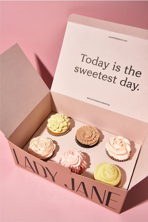 Today is the sweetest day. Branding and Packaging Design for Sweet Lady Jane - LA's Most Popular Bakery. #logo #logodesign #graphicdesign #designinspiration #branding #identity #identitydesign #bakery #packagingdesign #packaging #brand #rebrand #illustration #food #foodicons #cake Bakery Bag Design, Baked Goods Branding, Bakery Identity Branding, Bakery Box Design, Bakery Branding Packaging, Desert Packaging, Cookies Logo Design, Dessert Branding, Bakery Branding Logo