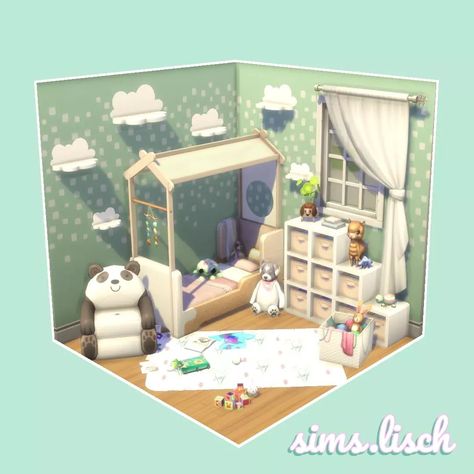 Sims Toddler Room, Kids Room Sims 4, Sims4 Room Ideas, Sims 4 Toddler Room, Sims 4 Kids Room, Sims4 Ideas, Sims Rooms, Themed Kids Room, Sims Builds