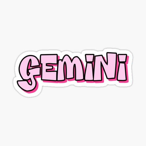 Pink Gemini Aesthetic, Gemini Stickers, Gemini Aesthetic, Ig Quotes, Y2k Pink, Just Girly Things, Pink Wallpaper, Girly Things, Girl Birthday