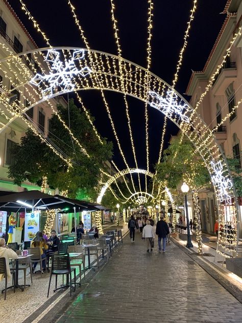 Funchal, Madeira, Portugal #travel #christmas #street #decoration Funchal Madeira Portugal, Street Decoration, Christmas Street, Funchal Madeira, Travel Christmas, Parking Tickets, Funchal, Portugal Travel, Pebble Beach