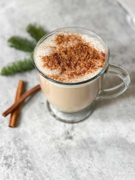 Egg Nog Coffee Creamer — The Peachie Spoon | High Protein Recipes The Peachie Spoon Recipes, Peachie Spoon Recipes, The Peachie Spoon, Egg Nog Coffee, Peachie Spoon, Mounds Bars Recipe, Hazelnut Creamer, Salted Caramel Coffee, Irish Cream Coffee