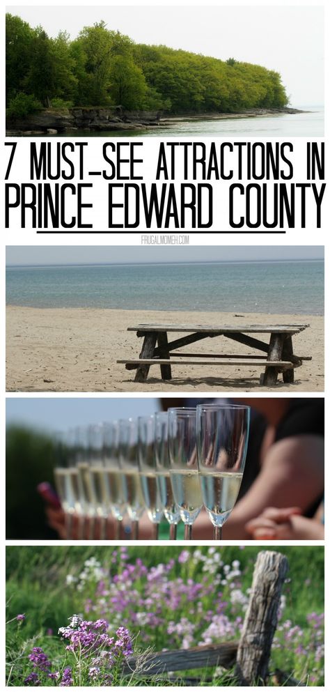 7 Must-See Attractions in Prince Edward County, Ontario - One of Canada's Top Tourist Destinations! Prince Edward County Ontario, Ontario Road Trip, Newfoundland Travel, Canadian Road Trip, Travel Island, Canada Trip, Ontario Travel, Frugal Mom, Canadian Travel