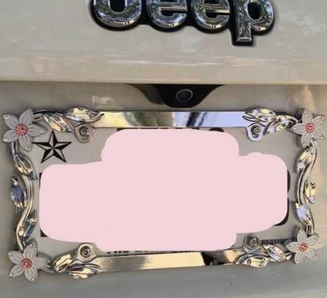 Flower License Plate Frame, Car License Plate Frame, Car Plates Ideas, Cool License Plates Ideas, Car License Plate Ideas, Cute License Plate Frame, Licence Plate Ideas, Cute License Plate Ideas, Custom License Plate Ideas