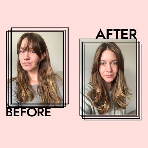 We spoke with a top hairstylist to figure out how to style your bangs based on your hair type and bang goal—and tips for how to fix bad bangs. Learn more inside. Bad Bangs Fix, How To Fix Bangs, Bangs Vs No Bangs, Bad Bangs, Cowlick Hairstyles, Wavy Bangs, Fine Thick Hair, Triangle Hair, Galaxy Hair