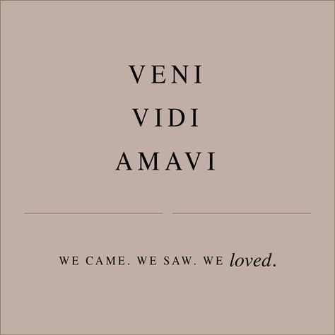 Veni Vidi Amavi Wallpaper, Vini Vidi Amavi, We Came We Saw We Loved, Veni Vidi Vici Tattoo Fonts, Full Of Life Tattoo, Vini Vidi Amavi Tattoo, Unloveable Tattoo, Si Vis Amari Ama Tattoo, Vene Vidi Vici Tattoo