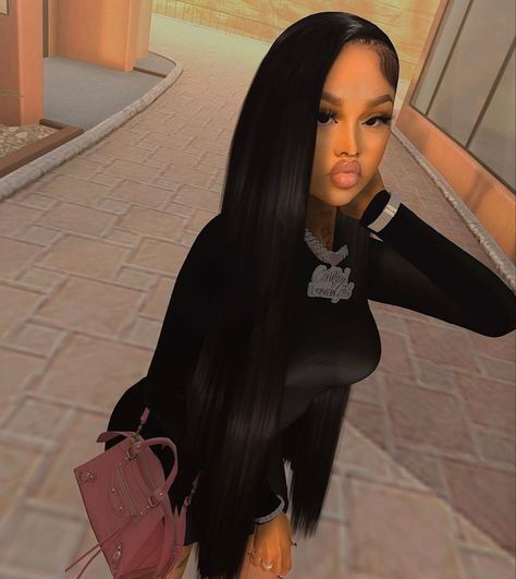 Second Life Avatar Baddie, Annie Mae, Imvu Baddie, Cute Imvu Baddies, Second Life Avatar, Black Bratz Doll, Imvu Outfits Ideas Cute, Bratz Inspired Outfits