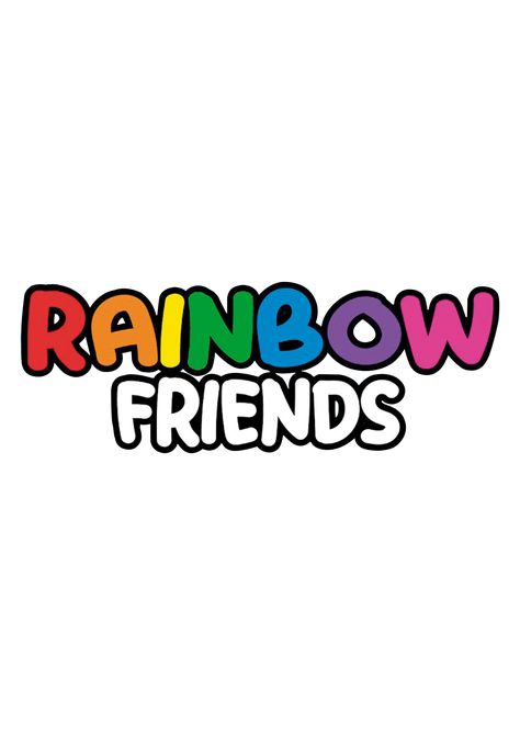 Logo rainbow friends sin fondo Rainbow Friends Cake, Rainbow Friends Characters, Rainbow Friends Birthday Party, Friends Party Night, Elsa Coloring, Elsa Coloring Pages, Friends Logo, Friends Cake, Friend Logo