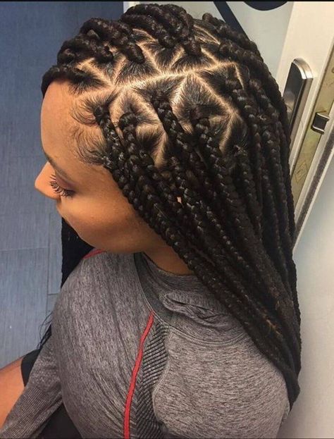 Triangle Box Braids Triangle Braids, Triangle Box Braids, Blonde Box Braids, Twisted Hair, Long Box Braids, Box Braids Styling, Beautiful Braids, Girls Braids, Braided Hairstyles For Black Women