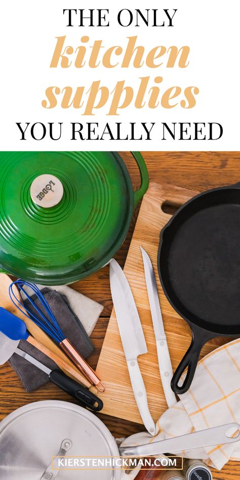 Essential Kitchen Utensils List, Basic Kitchen Essentials List, Kitchen Supplies List, Kitchen Items List, Kitchen Utensils List, Essential Kitchen Items, Minimalist Kitchen Essentials, Beginner Cook, House Appliances