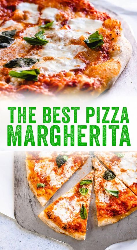 After 4 visits to Italy and years of research, here's our best margherita pizza recipe! It features tangy pizza sauce & a perfect chewy pizza crust. #pizza #margherita #recipe #homemade #pizzasauce #pizzaoven Apocalypse Meals, Eat Colorful, Margherita Recipe, Pizza Friday, Margherita Pizza Recipe, Kitchen Aide, Pizza Easy, Margarita Pizza, Grill Ideas