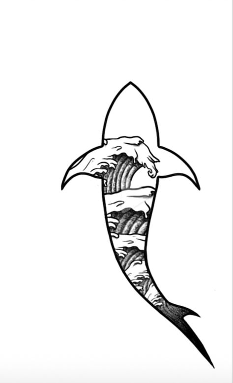 Florida Tattoos, Surf Tattoo, Shark Head, Forarm Tattoos, Shark Tattoo, Shark Tattoos, Boy Tattoos, Waves Tattoo, Tattoo Art Drawings