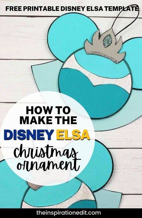 Elsa Christmas ornament Elsa Craft, Elsa Crafts, Disney Frozen Crafts, Elsa Christmas, Frozen Crafts, Crafts Summer, Artsy Crafts, Disney Diy Crafts, Diy Preschool