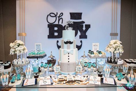 Sweet Table from a Little Man Birthday Party on Kara's Party Ideas | KarasPartyIdeas.com (23) Little Man Birthday Party Ideas, Boy Babies, Man Birthday Party, Funny Boyfriend, Birthday Decorations For Men, Mustache Baby Shower, Birthday Table Decorations, Mens Birthday Party, Baby Boy Cakes