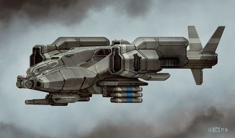 Commission - Predator Gunship by Shimmering-Sword on DeviantArt Sci Fi Gunship, Gunship Concept, Aerospace Design, Space Fighter, Advanced Warfare, Space Ship Concept Art, Flying Vehicles, 2160x3840 Wallpaper, Sci Fi Ships