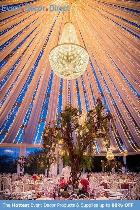 Outdoor Sangeet, Chandeliers Wedding, Wedding Chandeliers, Steel Chandelier, Decorative Chandelier, Event Decor Direct, Wedding Chandelier, Events Decor, Wedding Themes Winter