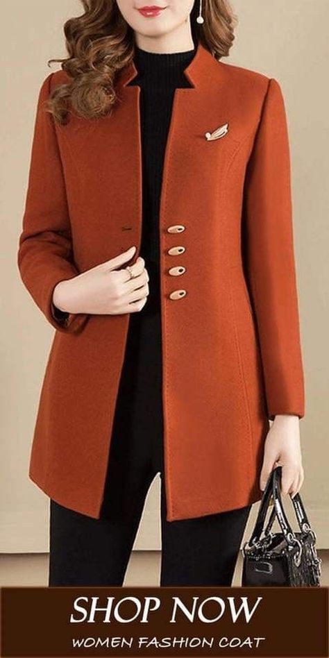 Outer Blazer, Giacca In Tweed, Plain Coats, Womens Dress Coats, Coat Women Fashion, Woman Suit Fashion, Elegantes Outfit, Work Outfits Women, Blazer Fashion