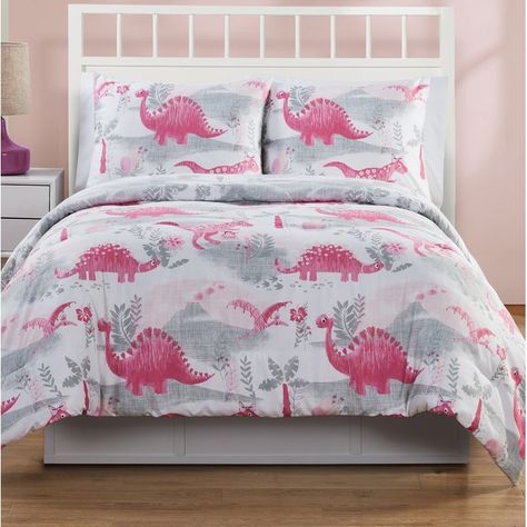 Peres Dino Comforter Set Dinosaur Comforter, Purple Bedding Sets, Dinosaur Bedding, Butterfly Bedding Set, Axolotl Cute, Beige Bed Linen, Apartment Bedding, Colorful Dinosaur, Butterfly Bedding