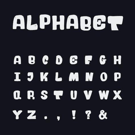 Funny Fonts Alphabet, Funky Fonts Alphabet, Capital Letters Font, English Font Design, Funny Fonts, Funky Lettering, Capital Letter Fonts, Font English, Fonts Kids