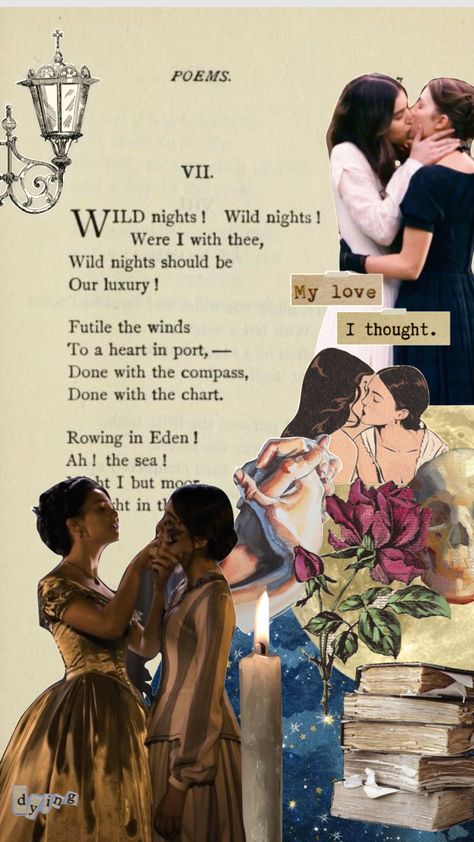 Sue Forevermore, Emily Dickinson Poetry, Dickinson Poems, Poetry Art, Queer Art, Emily Dickinson, Movie Wallpapers, Love Languages, Girls In Love