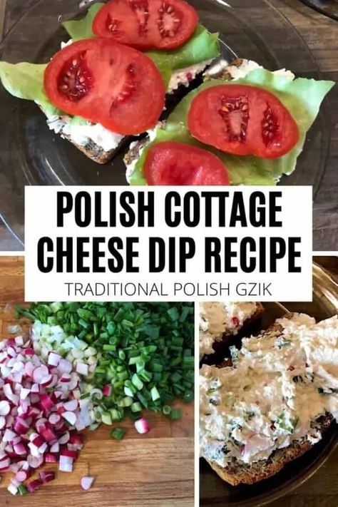 Gzik Recipe, Polish Food Traditional, Polish Cottage, Cottage Cheese Dip Recipes, Cottage Cheese Dip, Farmer Cheese, Cottage Cheese Dips, Lithuanian Recipes, Gaining Confidence