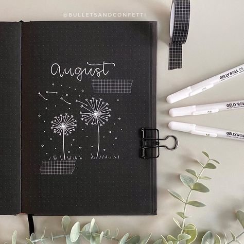 Scrapbook Ideas Black Paper, Black Notebook Ideas, Black Journal Ideas, Black Scrapbook Ideas Aesthetic, Black Scrapbook Ideas, Black Journal Aesthetic, Black Bullet Journal, Black Bujo, Black Planner