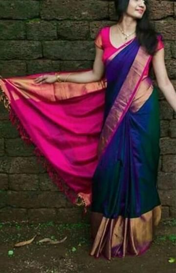 new saree Multicolor Pre-draped Saree With Unstitched Blouse For Puja, Multicolor Saree For Wedding And Festivals, Multicolor Wedding Saree For Festivals, Multicolor Katan Silk Pre-draped Saree With Self Design, Multicolor Saree With Unstitched Blouse And Traditional Drape, Multicolor Unstitched Blouse For Wedding, Multicolor Saree With Unstitched Blouse For Wedding, Multicolor Lehenga With Unstitched Blouse For Puja, Wedding Unstitched Multicolor Blouse Piece