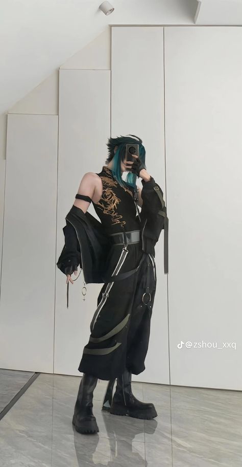 Xiao Cosplay Outfit, Genshin Impact Cosplay Outfits, Xiao Genshin Cosplay, Xiao Casual, Xiao Outfit, Xiao Cosplay, Genshin Cosplay, Male Cosplay, Cosplay Characters