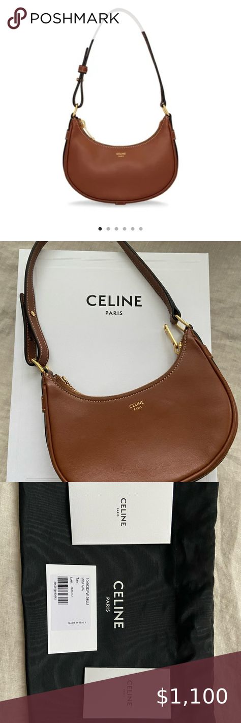 Celine Ava Bag Mini Tan Celine Ava Bag, Celine Ava, Celine Handbags, Strap Dress, Calf Skin, Italy, Handbags, Quick Saves