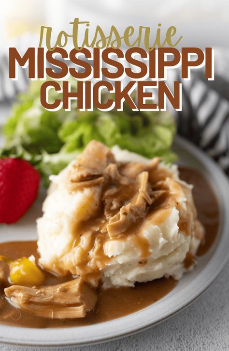 Mississippi Chicken, Cooking With Karli, Chicken Cooking, Metabolism Diet, Pre Cooked Chicken, Savory Dinner, Chicken Eating, Southern Cuisine, Rotisserie Chicken Recipes