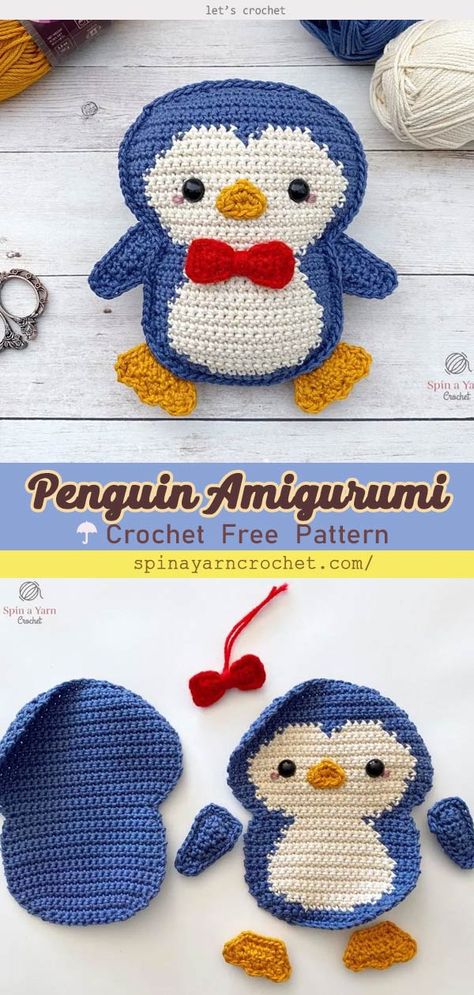 Crochet Cuddler, Crochet Penguin Amigurumi, Penguin Keychain, Crochet Cushion Covers, Penguin Amigurumi, Penguin Crochet, Keychain Amigurumi, Crochet Cushion Pattern, Hats Crochet