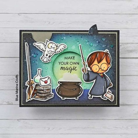 Harry Potter Interactive Card – Stamping Magic Iris Card, Carte Harry Potter, Iris Cards, Harry Potter Birthday Invitations, Harry Potter Birthday Cards, Harry Potter Cards, Card Night, Virtual Birthday, Tarjetas Pop Up