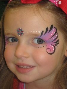 Caritas pintadas Carnaval Make-up, Fairy Face Paint, Bodysuit Tattoos, Makeup Zombie, Butterfly Face Paint, Girl Face Painting, Butterfly Makeup, Princess Face, Butterfly Face