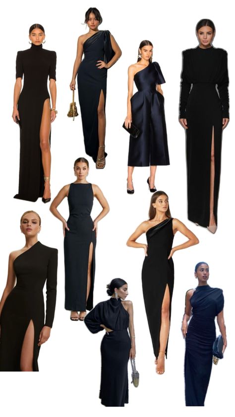 Black Tie Dress Code Women, Black Tie Wedding Attire, Formal Attire For Women, Simple Elegant Dress, Graduation Guest Outfit, Black Tie Event Dresses, Cocktail Attire For Women, Black Tie Wedding Guest Dress, Black Tie Dress Code