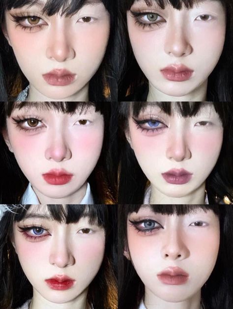 Cutie Aesthetic, Makeup Asia, Anime Eye Makeup, Mekap Mata, Drag Make-up, Pretty Eye Makeup, Anime Makeup, Doll Eye Makeup, Art Kawaii