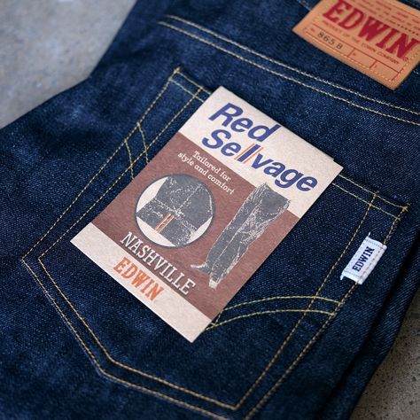 Forward thinking and innovative design: Edwin jeans Slim Fit Mens Jeans, Dapper Outfit, Selvage Denim, Edwin Jeans, Jeans Store, Forward Thinking, Japanese Denim, Old Jeans, Selvedge Denim