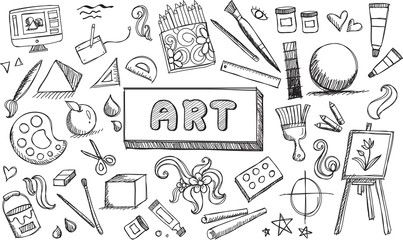 Doodling photos, royalty-free images, graphics, vectors  videos | Adobe Stock Subject Header, Model Icon, Art Stationary, Black And White Fine Art, Bullet Journal Banner, Doodle Books, Doodle Icon, Sketch Notes, Background Art