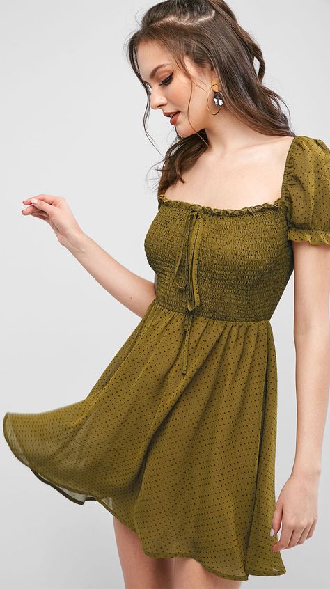 15 Outfits, Vintage Summer Dress, Summer Dress Casual, Milkmaid Dress, Vintage Summer Dresses, Cheap Dresses Online, Frock Design, Cute Summer Dresses, Casual Summer Dresses