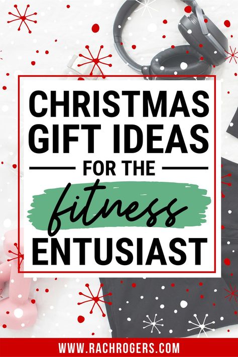 These are a few Christmas Gift Ideas for the Fitness Enthusiast so that you will know exactly what to get the gym lover in your life! Trainer Gifts Ideas, Gifts For Gym Rats, Client Gifts Christmas, Client Holiday Gifts, Rachel Rogers, Gifts For Personal Trainer, Gifts For Gym Lovers, Christmas Workout, Gym Lover