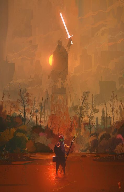 Ismail Inceoglu, Sky Anime, Art Scenery, Fantasy Collection, Robot Concept Art, Environment Concept Art, Environment Design, World Building, Art Studies