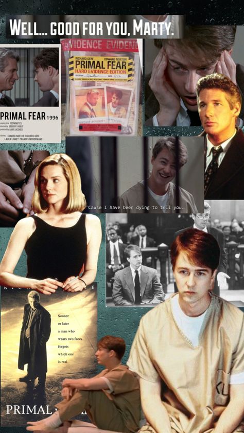 Primal Fear Wallpaper, Primal Fear Poster, Edward Norton Primal Fear, Ed Norton, Stu Macher, Tv Series Poster, Primal Fear, My Own Private Idaho, Laura Linney